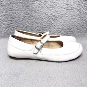 Birkenstock Lismore Womens Size 9-9.5 Mary Jane Flats Shoes White Leather